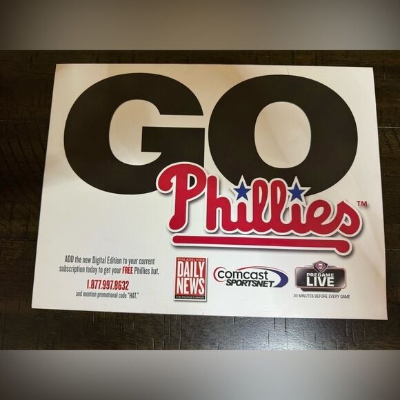 2011 Philadelphia Phillies Collectible Sticker Poster - The Arm Forces Poster - Picture 6 of 8